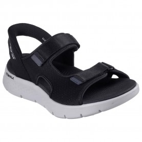 Сандали Skechers Go Walk Flex Easy Entr sandals - Black (Black And Gray Textile) сандали,мъжки,сандали,skechers,go,walk,flex,easy,entr,sandals,black,(black,and,gray,textile)