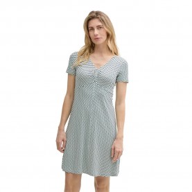 къси,панталони,дамски,поли,и,рокли,tom,tailor,easy,jersey,short,sleeve,short,dress,white