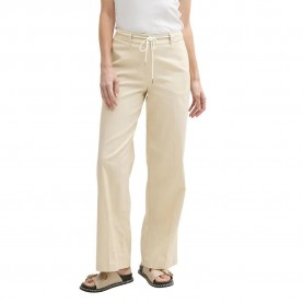 Панталони Tom tailor Lea Wide Leg Fit pants - Beige (Champagne) панталони,дамски,панталони,tom,tailor,lea,wide,leg,fit,pants,beige,(champagne)