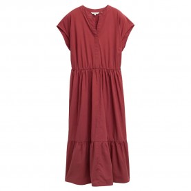 рокля,дамски,поли,и,рокли,tom,tailor,solid,volants,dress,red