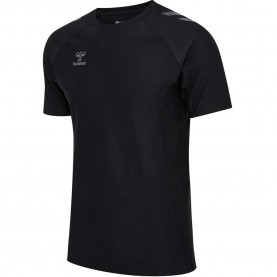 тениска,мъжки,тениски,hummel,cima,2.0,short,sleeve,t,shirt,black,melange,(black)