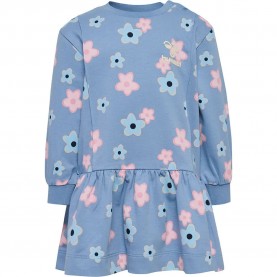 рокля,детски,поли,и,рокли,hummel,rinna,long,sleeve,dress,blue,(faded,denim)