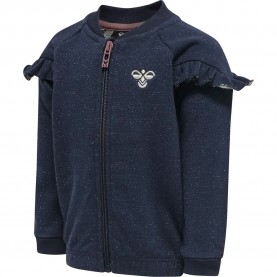 блуза,детски,блузи,hummel,twinkle,full,zip,sweatshirt,blue,(black,iris)