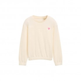 блуза,детски,блузи,tom,tailor,embroidered,cropped,sweatshirt,dove,white