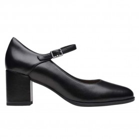 обувки,дамски,обувки,clarks,shoes,freva55,strap,heel,shoes,black