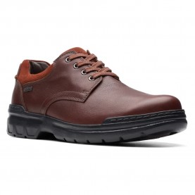 обувки,мъжки,обувки,clarks,shoes,rockie,walk,goretex,shoes,dark,tan,leather,(brown)