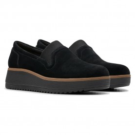 Обувки Clarks shoes Zylah Sky shoes - Black (Black Suede) обувки,дамски,обувки,clarks,shoes,zylah,sky,shoes,black,(black,suede)