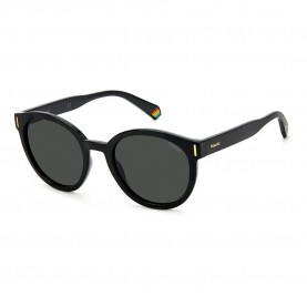 Слънчеви очила Polaroid eyewear PLD-6185-S woman polarized sunglasses - Black (Black / Grey) слънчеви,очила,слънчеви,очила,polaroid,eyewear,pld,6185,s,woman,polarized,sunglasses,black,(black,grey)