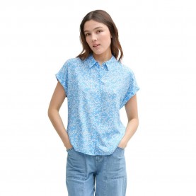риза,с,къс,ръкав,дамски,блузи,дамски,ризи,tom,tailor,1047035,short,sleeve,shirt,blue,(small,flower,print)