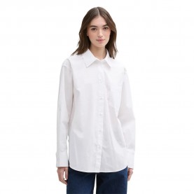 риза,с,дълъг,ръкав,дамски,блузи,дамски,ризи,tom,tailor,poplin,pocket,long,sleeve,shirt,white