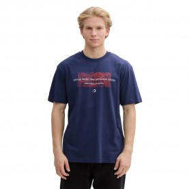 тениска,мъжки,тениски,tom,tailor,relaxed,printed,short,sleeve,t,shirt,dark,blueberry,(blue)