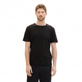 Тениска Tom Tailor 1042383 short sleeve T-shirt 4 units - Black тениска,мъжки,тениски,tom,tailor,1042383,short,sleeve,t,shirt,4,units,black
