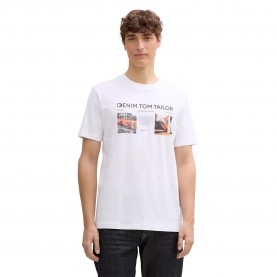 тениска,мъжки,тениски,tom,tailor,1045039,photo,print,short,sleeve,t,shirt,white,(white)