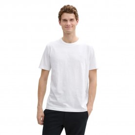 тениска,мъжки,тениски,tom,tailor,basic,print,short,sleeve,t,shirt,white
