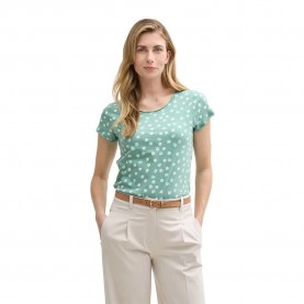 тениска,мъжки,тениски,дамски,тениски,tom,tailor,slub,crew,neck,short,sleeve,t,shirt,green,(green,blue,dots)