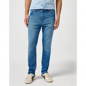 дънки,мъжки,панталони,wrangler,larston,5,pocket,slim,fit,jeans,blue