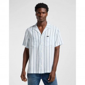 риза,с,къс,ръкав,мъжки,ризи,lee,camp,2,pocket,relaxed,fit,short,sleeve,shirt,white,(orion,blue)