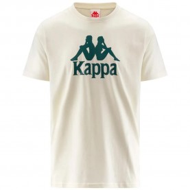 тениска,мъжки,тениски,kappa,authentic,estessi,3,short,sleeve,t,shirt,white,milk,green,dk