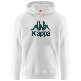 суичър,мъжки,пуловери,kappa,authentic,malmo,3,hoodie,white,milk,green,dk,(white)