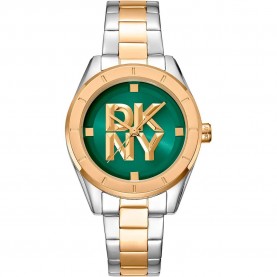 часовник,часовници,dkny,chambers,midi,34,mm,watch,silver,grey,yellow,gold,bottle,green,mineral,(golden)