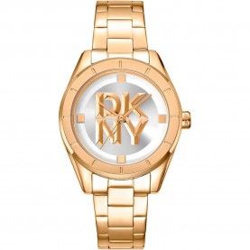 часовник,часовници,dkny,chambers,midi,34,mm,watch,golden