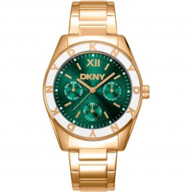 Часовник DKNY Chambers Multi Sport 36 mm woman watch - Golden (Yellow Gold / Bottle Green / Mineral) часовник,часовници,dkny,chambers,multi,sport,36,mm,woman,watch,golden,(yellow,gold,bottle,green,mineral)