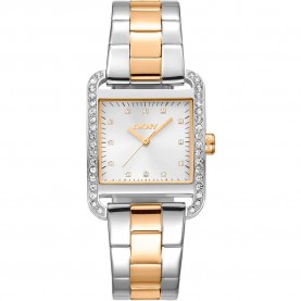 часовник,часовници,dkny,city,glitz,27,mm,watch,silver,grey,yellow,gold,silver,grey,mineral,(golden)