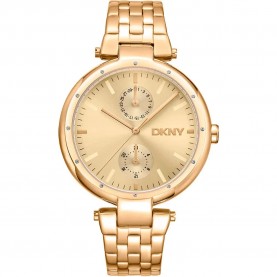 Часовник DKNY Downtown Multi 38 mm woman watch - Golden (Yellow Gold / Champagne / Mineral) часовник,часовници,dkny,downtown,multi,38,mm,woman,watch,golden,(yellow,gold,champagne,mineral)