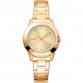часовник,часовници,dkny,park,ave,logo,30,mm,watch,yellow,gold,champagne,mineral,(golden)
