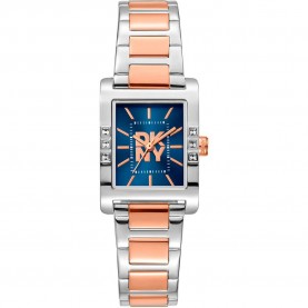 часовник,часовници,dkny,westside,glitz,22,mm,watch,silver,grey,rose,gold,night,blue,mineral,(orange)
