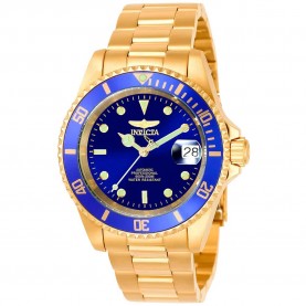 часовник,часовници,invicta,pro,diver,40,mm,watch,golden,(yellow,gold,metal,blue,mineral)