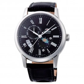 часовник,часовници,orient,watches,classic,sun,&,moon,43,mm,watch,black,black,sapphire,(blue)