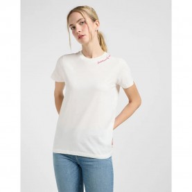 тениска,дамски,тениски,lee,little,embroidery,short,sleeve,t,shirt,ecru,(white)
