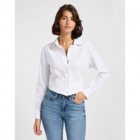 риза,с,дълъг,ръкав,дамски,блузи,дамски,ризи,lee,pocketless,long,sleeve,shirt,bright,white,(white)
