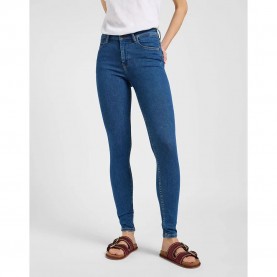 дънки,дамски,панталони,lee,scarlett,high,waist,jeans,clean,riley,(blue)