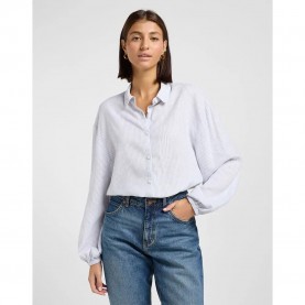 риза,с,дълъг,ръкав,дамски,блузи,дамски,ризи,lee,tie,front,long,sleeve,shirt,concrete,pinstripe,(white)