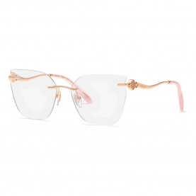 очила,chopard,vchl84s,butterfly,woman,glasses,shiny,copper,gold,(pink)