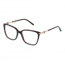 очила,escada,vesf33,square,woman,glasses,shiny,dark,havana,(brown)