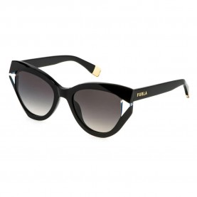слънчеви,очила,слънчеви,очила,furla,sfu886v,geometric,woman,sunglasses,black,(shiny,black)