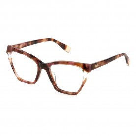 очила,furla,vfu868v,geometric,woman,glasses,brown,(brown,pink,havana)