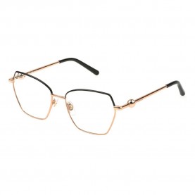 очила,furla,vfu871,geometric,woman,glasses,shiny,copper,gold,with,coloured,parts,(golden)