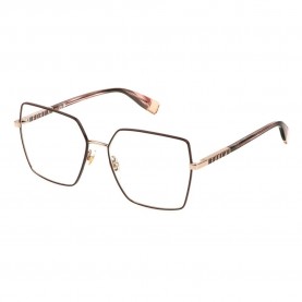 очила,furla,vfu875,square,woman,glasses,shiny,red,gold,w,bordeaux,parts,(brown)