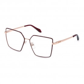 очила,just,cavalli,vjc132,geometric,woman,glasses,red,(shiny,copper,gold,with,coloured,parts)