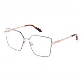 очила,just,cavalli,vjc132,geometric,woman,glasses,shiny,gold,copper,with,coloured,parts,(pink)