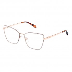 очила,just,cavalli,vjc133,square,woman,glasses,shiny,gold,copper,with,coloured,parts,(pink)