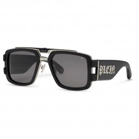 слънчеви,очила,слънчеви,очила,philipp,plein,plein,eagle,sunglasses,shiny,palladium,w,semi,matt,black,parts,(black)