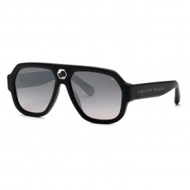 слънчеви,очила,слънчеви,очила,philipp,plein,spp143,geometric,sunglasses,matt,sandblasted,black,(black)