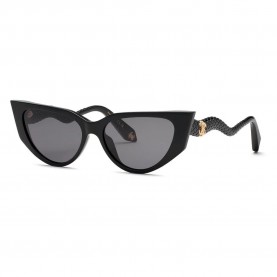 слънчеви,очила,слънчеви,очила,roberto,cavalli,src128m,cat,eye,woman,sunglasses,shiny,black,(black)