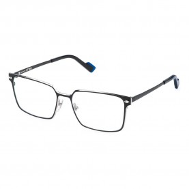 очила,sting,vst553,square,glasses,semi,matt,black,w,shiny,palladium,parts,(grey)