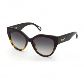 Слънчеви очила Zadig&voltaire SZV458 Butterfly woman sunglasses - Shiny Havana / Black слънчеви,очила,слънчеви,очила,zadig&voltaire,szv458,butterfly,woman,sunglasses,shiny,havana,black